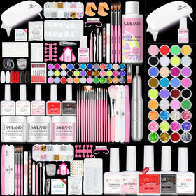 SAVILAND Acrylic Nail Kit with UV light and tools
