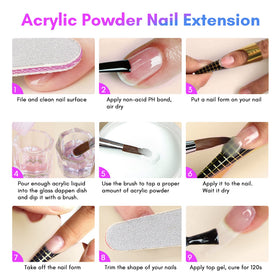 SAVILAND acrylic nail liquid in use on nails
