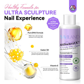 SAVILAND Acrylic Nail Liquid Kit displayed on a table