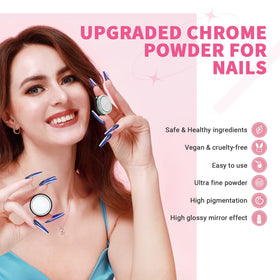 SAVILAND chrome nail powders in different colours