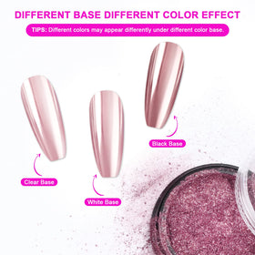 SAVILAND chrome powders in various colours arranged neatly
