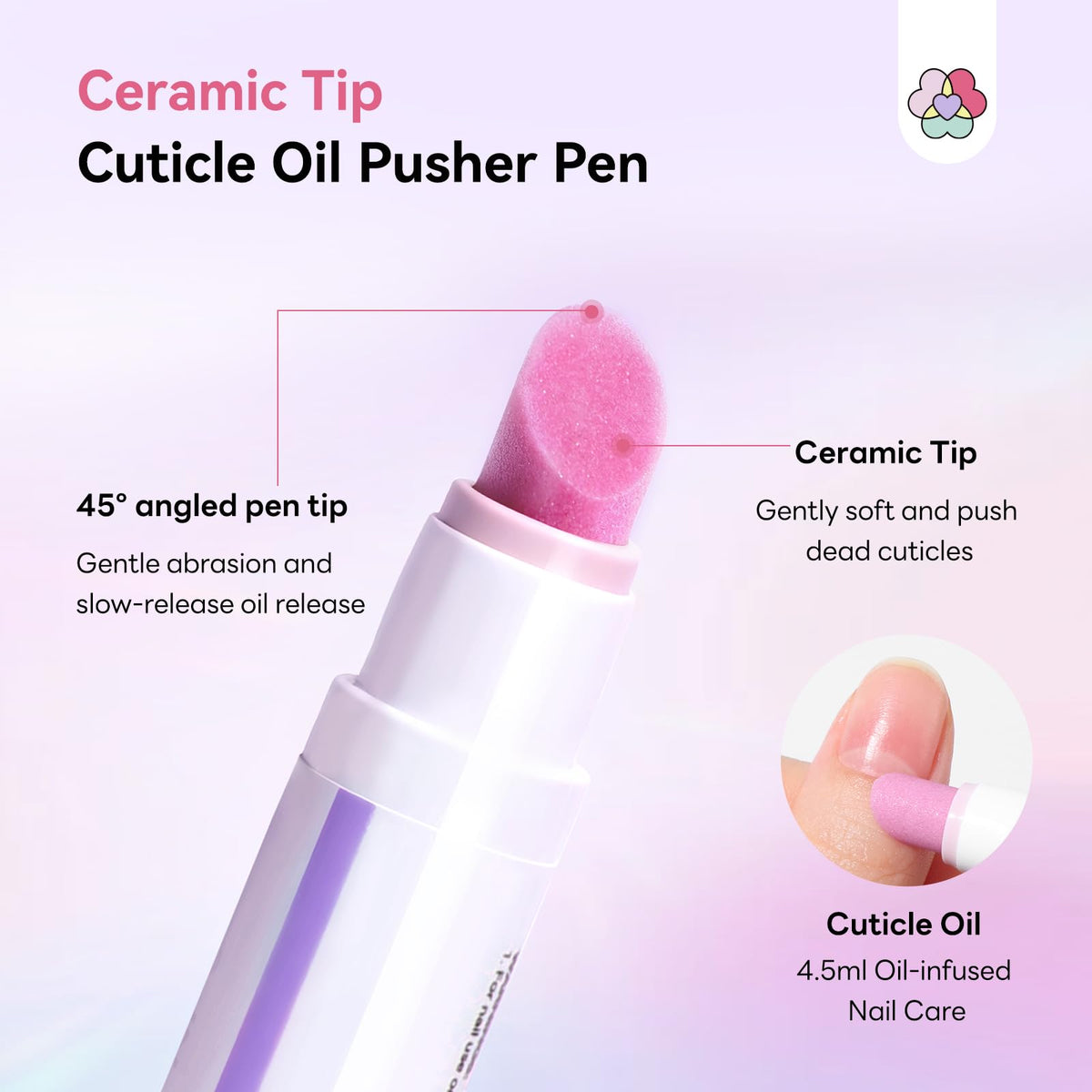 SAVILAND Cuticle Remover Pen demonstrating precision application