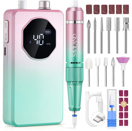 SAVILAND Electric Nail Drill front view with control buttons