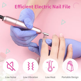 SAVILAND Electric Nail Drill in use on nails