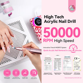 SAVILAND Electric Nail Drill side view showcasing control buttons