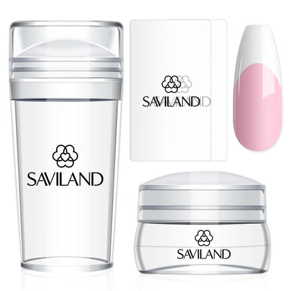 SAVILAND French Tip Tool Silicone Nail Stamper Kit front view