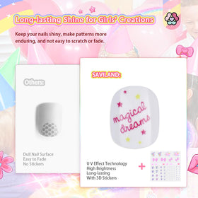 SAVILAND kids nails creative pack gift box