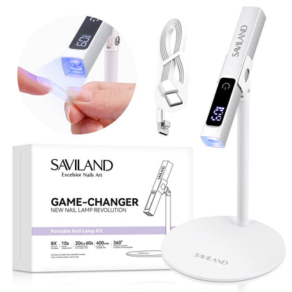 SAVILAND LED UV Nail Lamp front view with touch screen