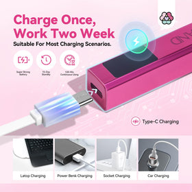 SAVILAND Mini Nail Lamp with timer settings displayed