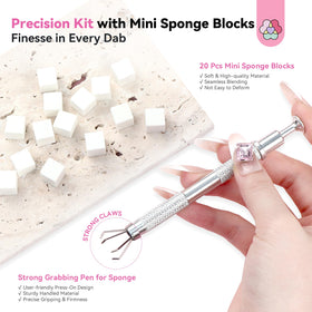 SAVILAND nail art palette and brushes