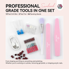 SAVILAND Nail Drill kit packaging and contents