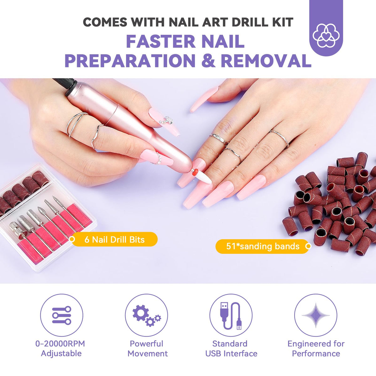 SAVILAND nail glue gel and nail file included in the kit