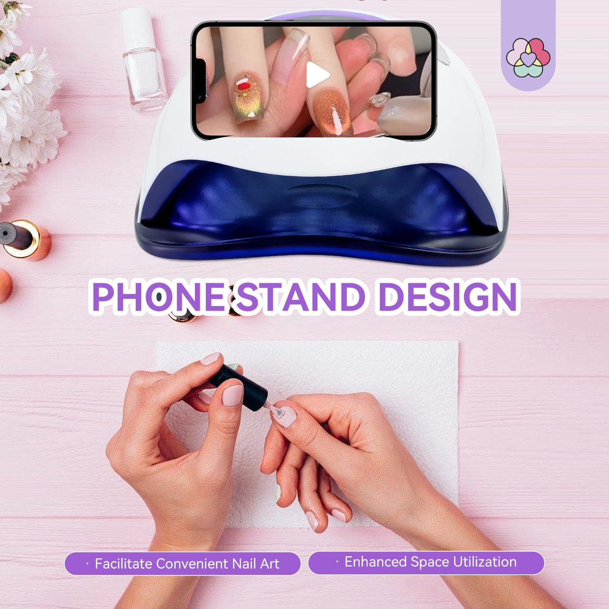 SAVILAND Nail Lamp in use with hands inside