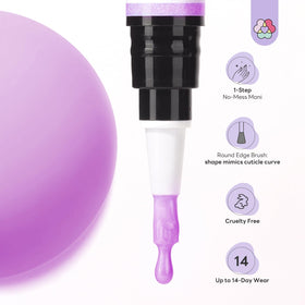 SAVILAND nail polish pen with a glossy finish on nails