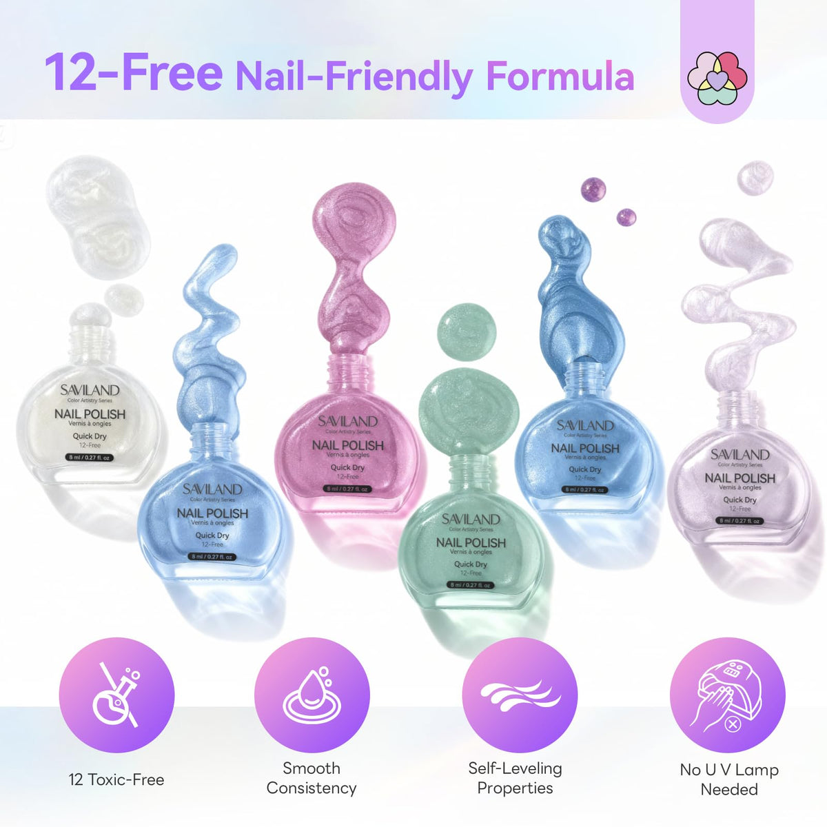 SAVILAND nail polish remover wipe and tools included