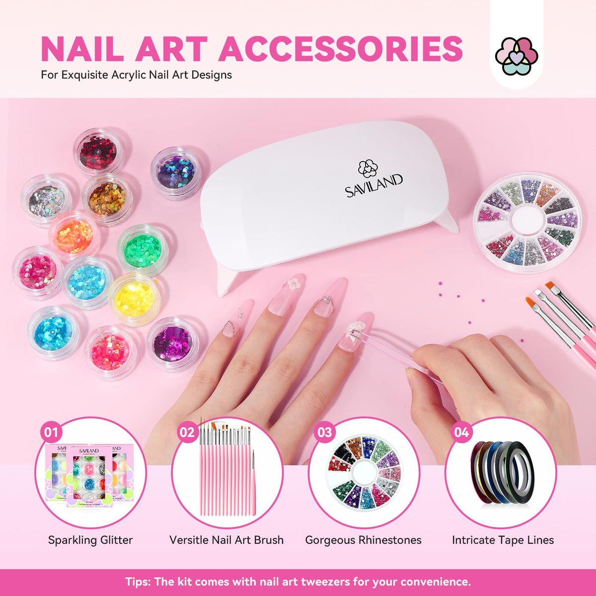 SAVILAND nail practice fingers for beginners
