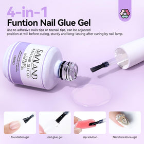 SAVILAND nail tips showing natural fit and texture