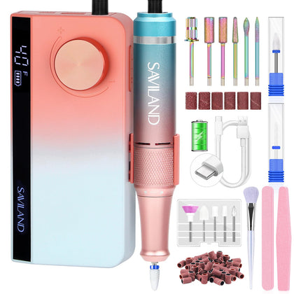 SAVILAND Portable Electric Nail Drill front view