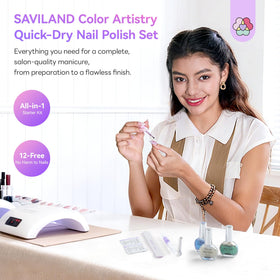 SAVILAND Quick-Dry Aurora Nail Polish Kit packaging