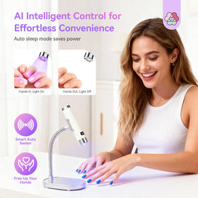 SAVILAND Smart Sensor Mini Nail Light in use