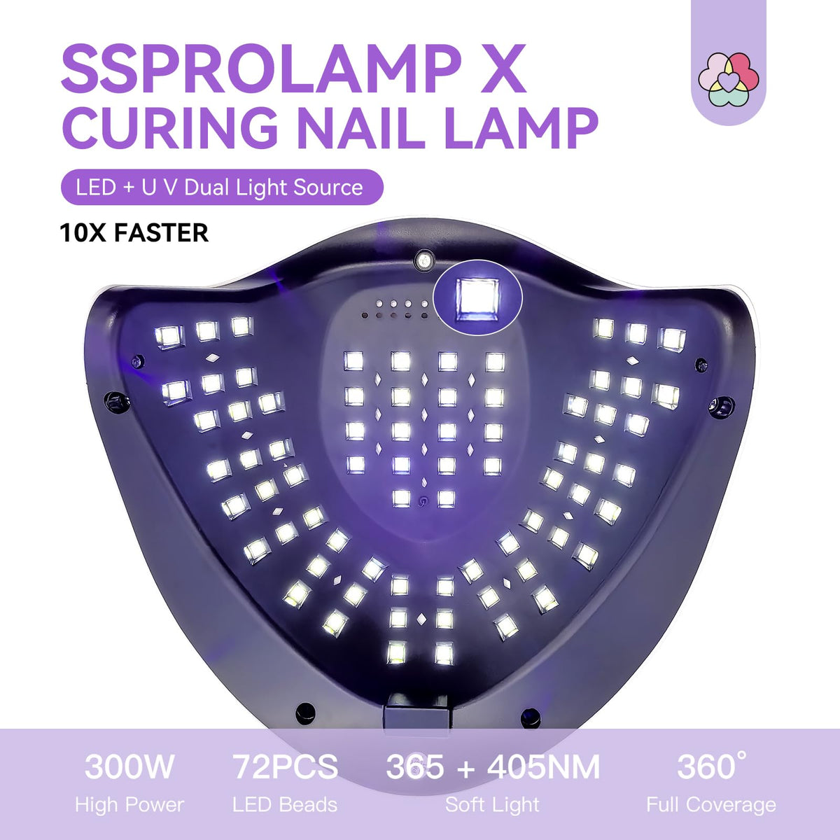 SAVILAND UV Nail Lamp with LCD timer display