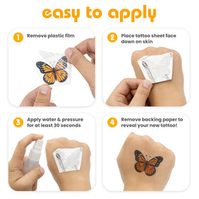 Savvi Peppa Pig temporary tattoos on skin
