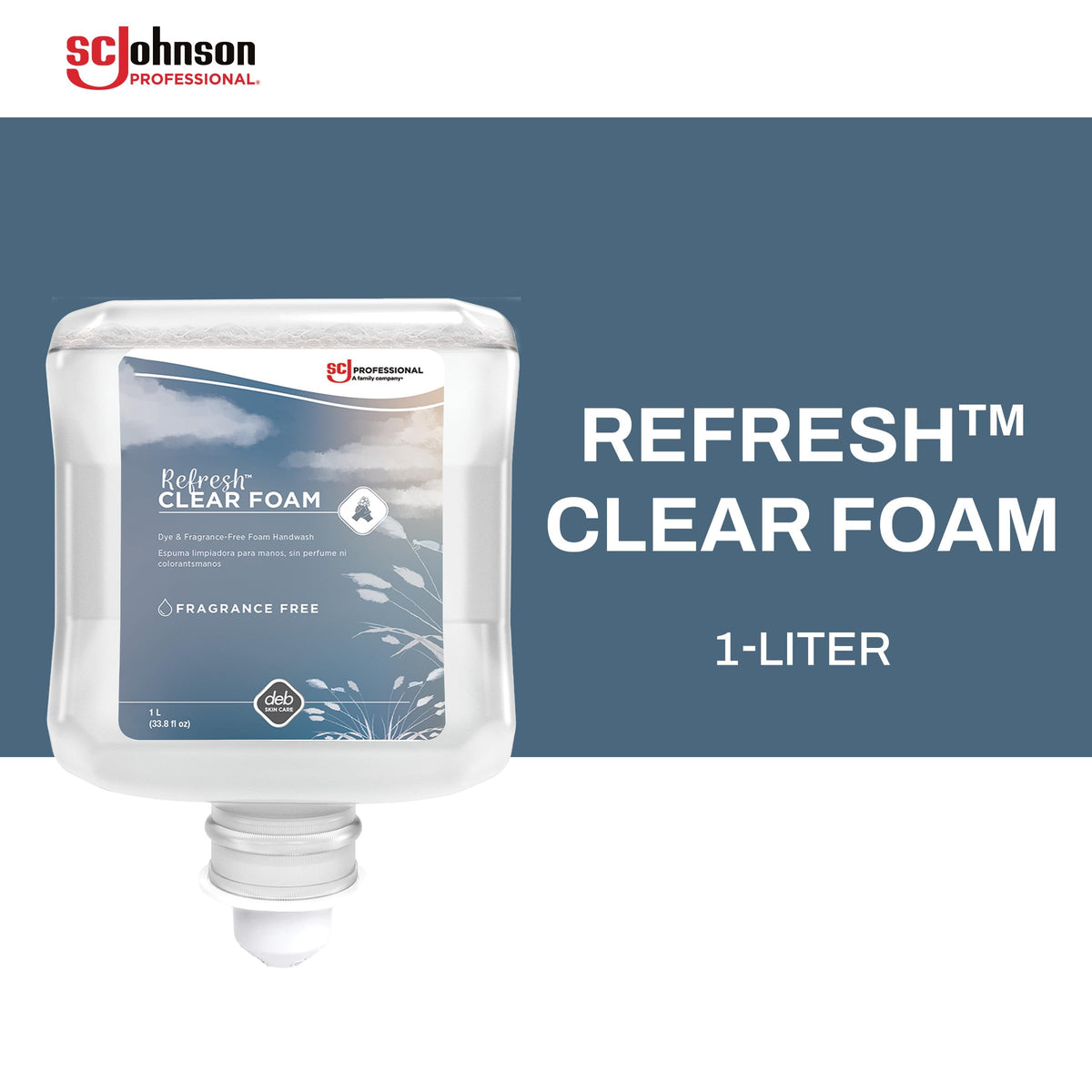 SC Johnson Professional Refresh Clear Foam Soap cartridge side view