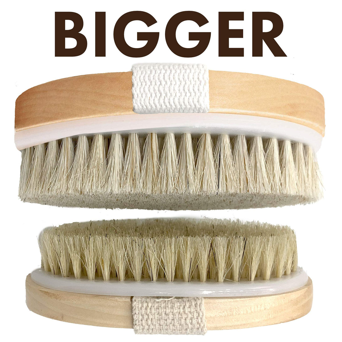 Scala Body Brush Natural Bristle displayed on a bathroom counter