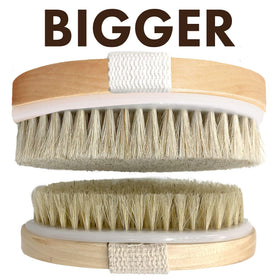 Scala Body Brush Natural Bristle displayed on a bathroom counter