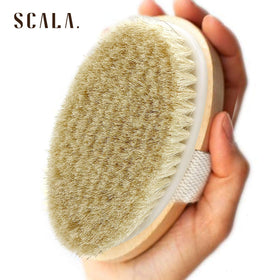 Scala Body Brush Natural Bristle with cotton strap