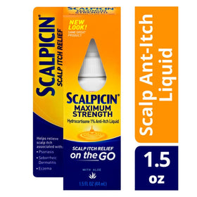 Scalpicin Maximum Strength Scalp Liquid 1.5 fl oz back view