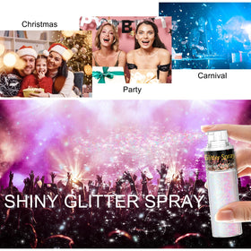Scarman Hair and Body Glitter Spray 23g packaging with glitter effect