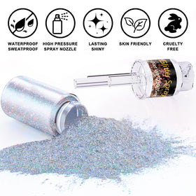 Scarman Hair and Body Glitter Spray 30g side view