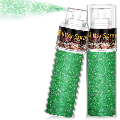 Scarman Hair and Body Glitter Spray front view with pump nozzle