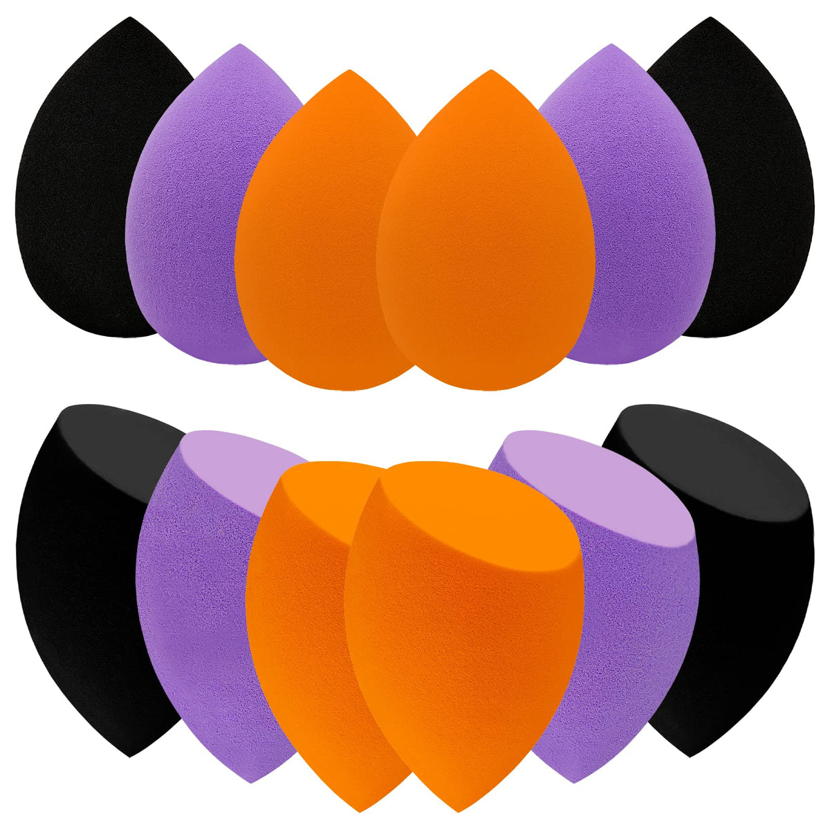 Scartink 12-Piece Makeup Sponge Set in multicolour with storage box