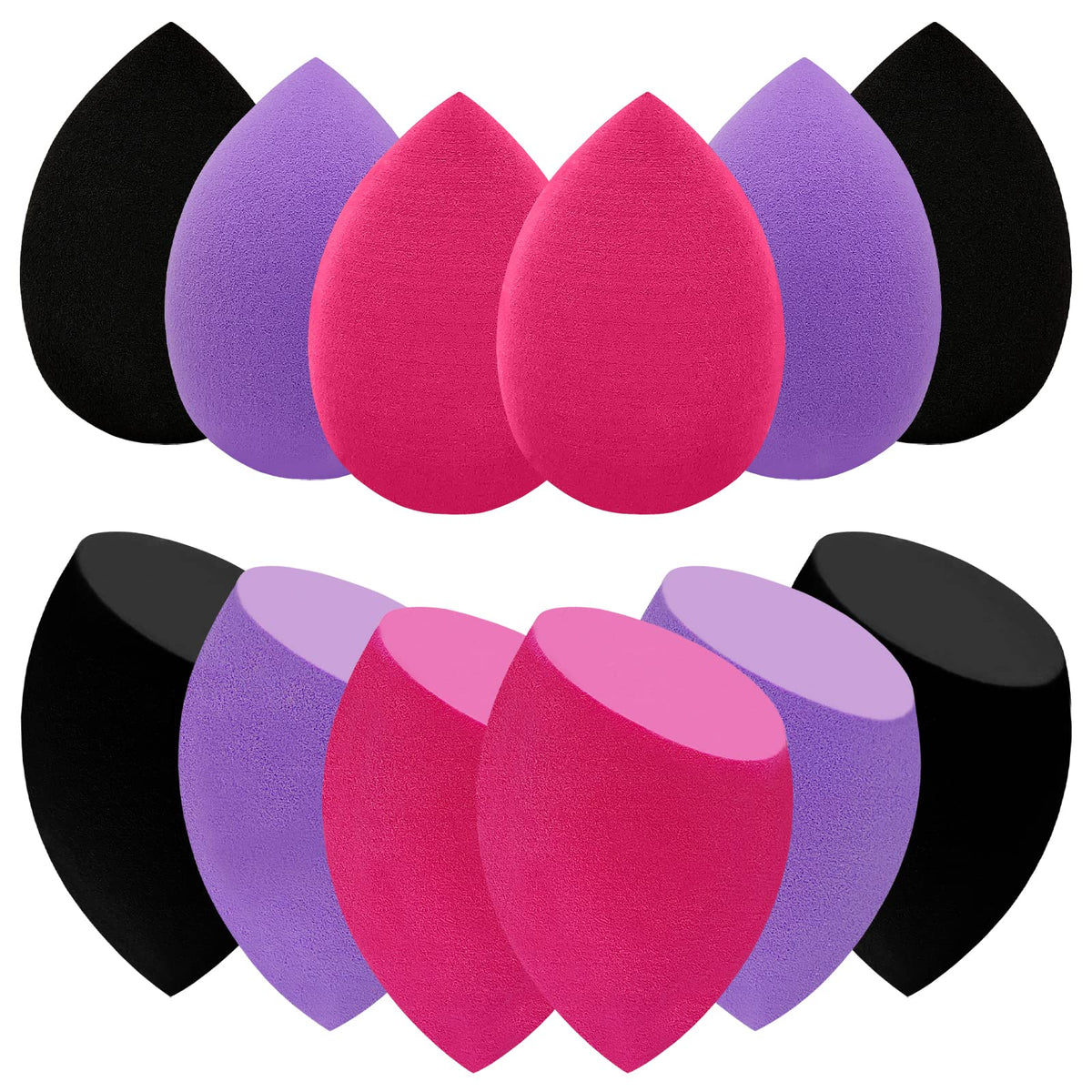 Scartink 12-Piece Makeup Sponge Set with storage box