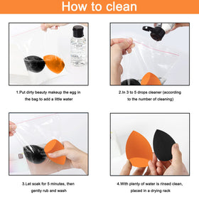 Scartink makeup sponge being used for foundation application