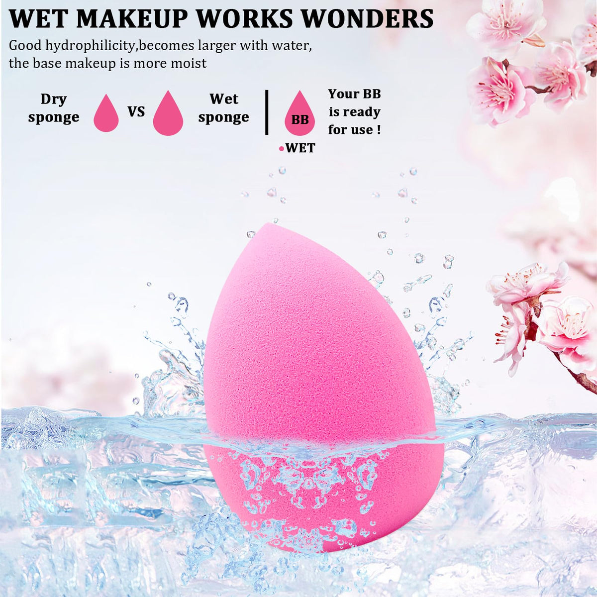 Scartink makeup sponge in use applying foundation
