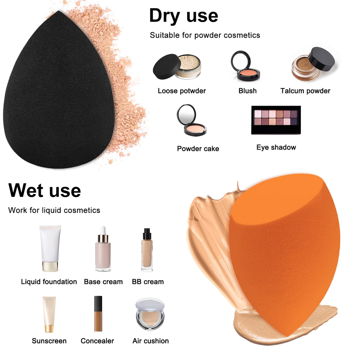 Scartink makeup sponge set displayed in packaging