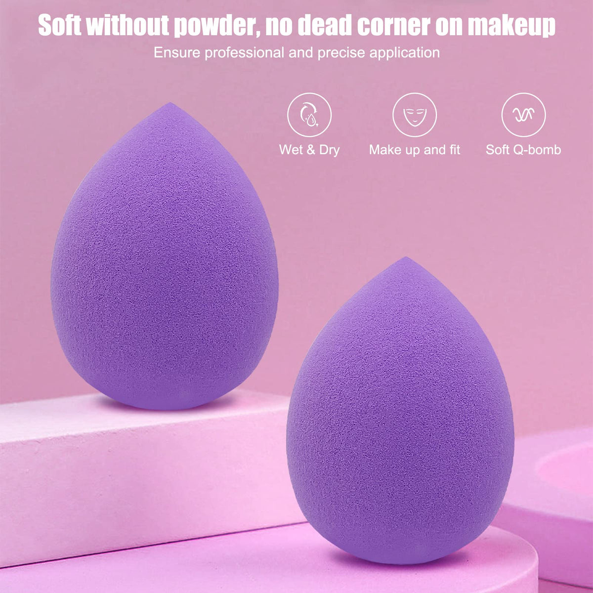Scartink makeup sponge set displayed on a vanity table