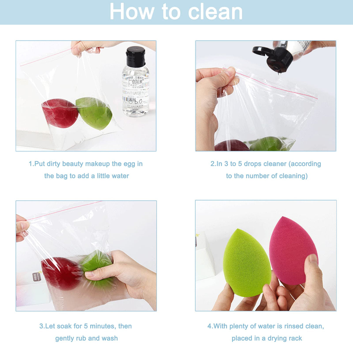 Scartink makeup sponge set packaging front view