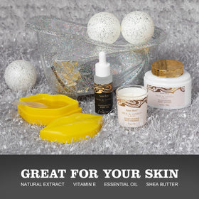 Scented body lotion and spa soy candle from Saint Roy set