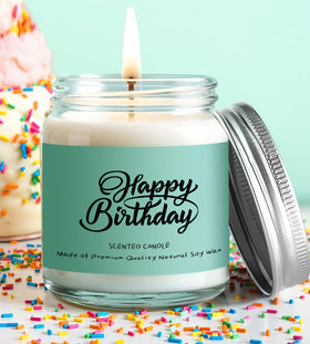 Scented candle from ITABLETAS birthday gift basket