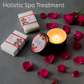 Scented soy candle from LOVERY Red Rose Spa Gift Set