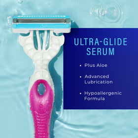 Schick Hydro Silk Disposable Razor with aloe serum detail