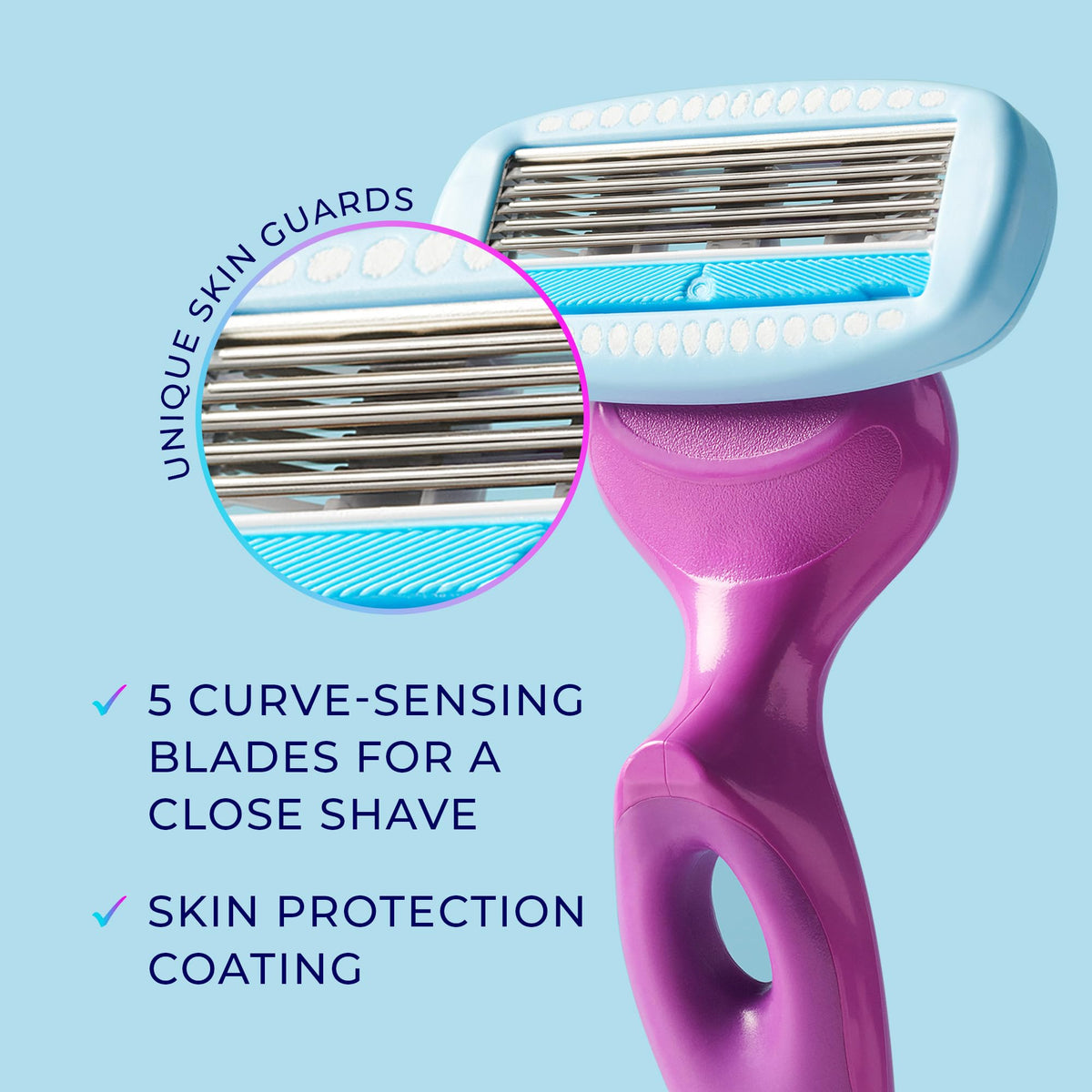 Schick Hydro Silk Moisture Razor Blade Refills with shea butter and hyaluronic acid