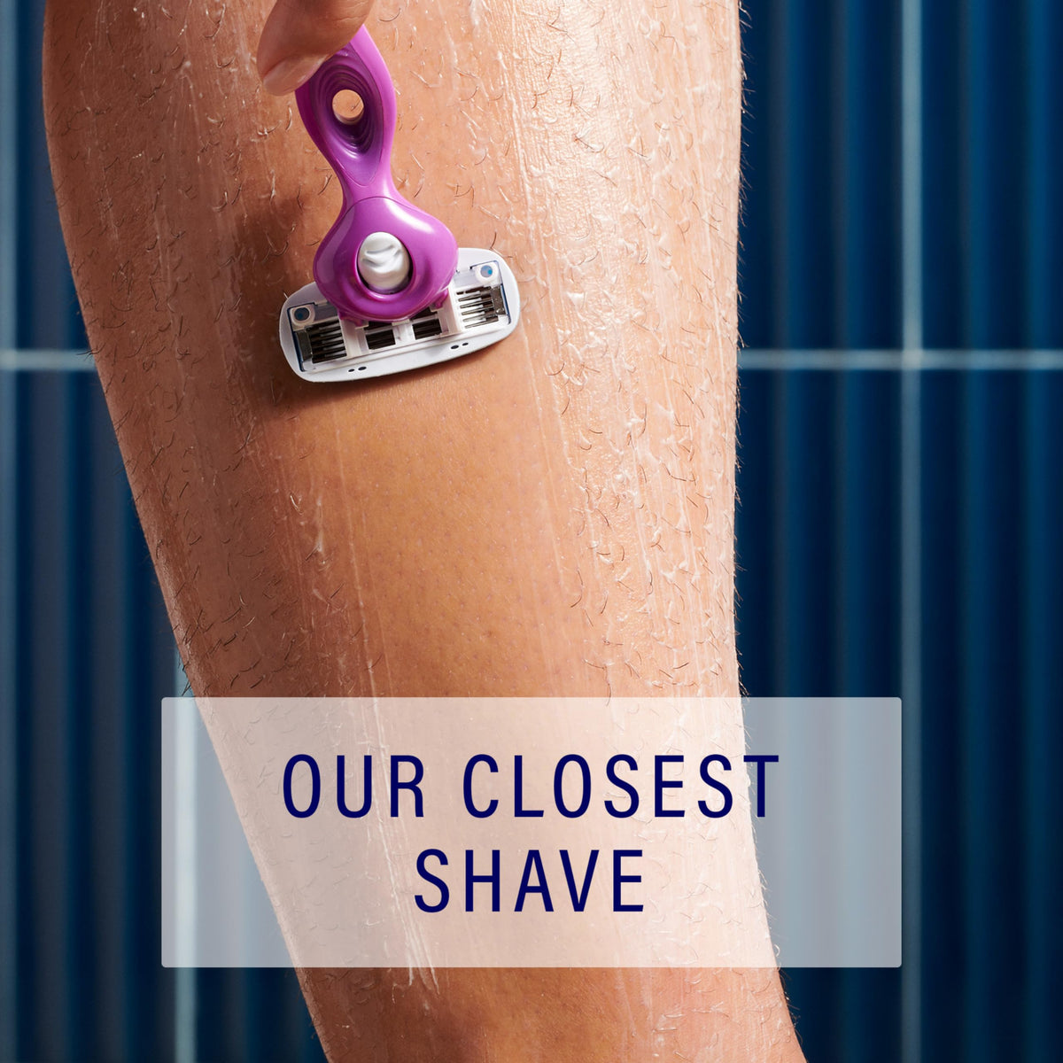 Schick Hydro Silk Razor Blades in a bathroom setting