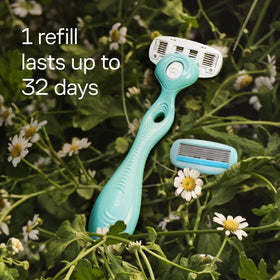 Schick Hydro Silk Razor Refills with a Schick Hydro Silk handle