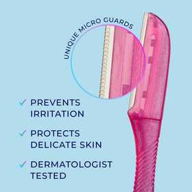Schick Hydro Silk Touch-Up Dermaplaning Tool close-up of blade