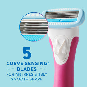 Schick Hydro Silk TrimStyle Razor with included refills and battery